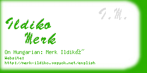 ildiko merk business card